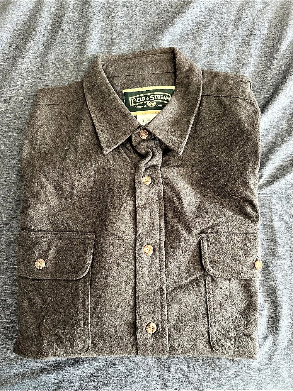 Field & Stream Casual Button Down Cotton Shirt XXL Like New